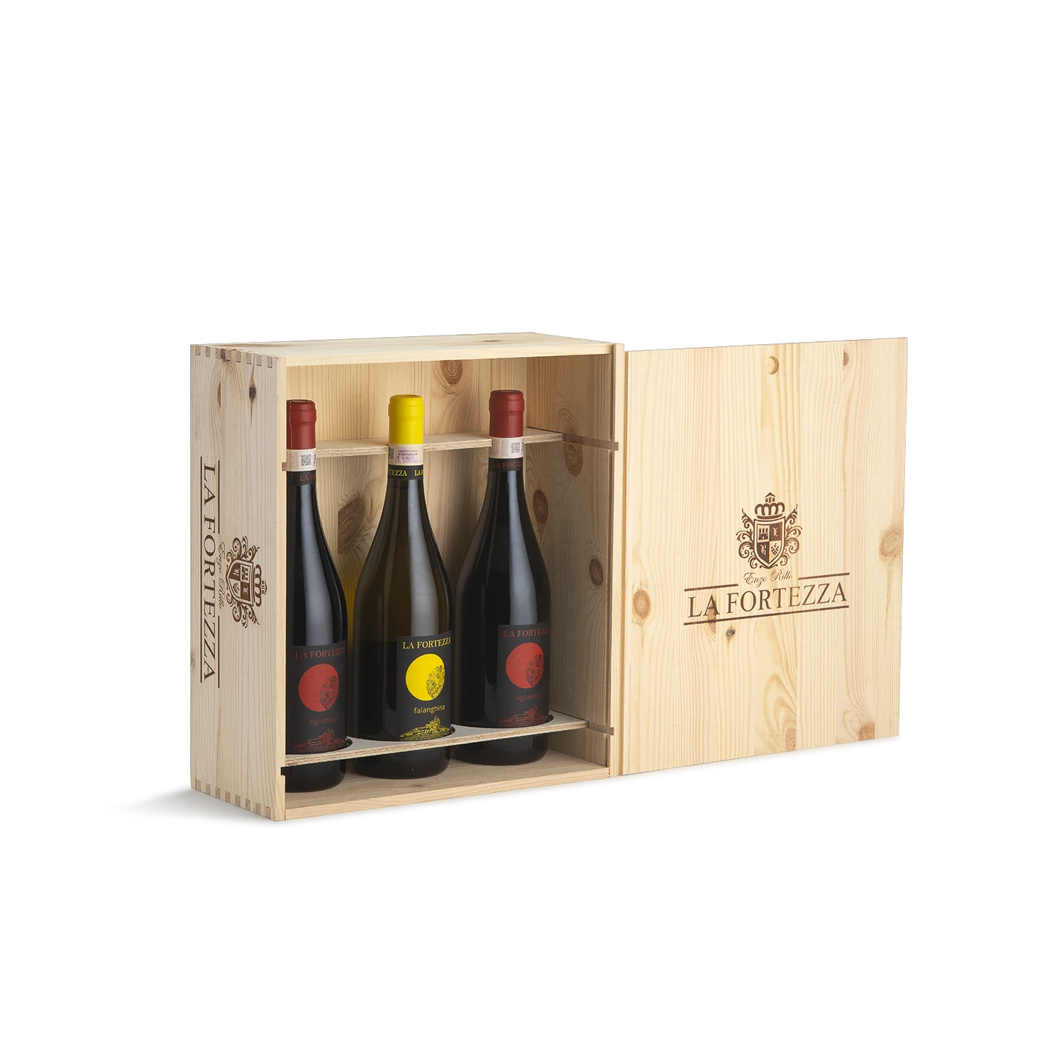 Cassetta Legno da 3 bottiglie Linea Impronta